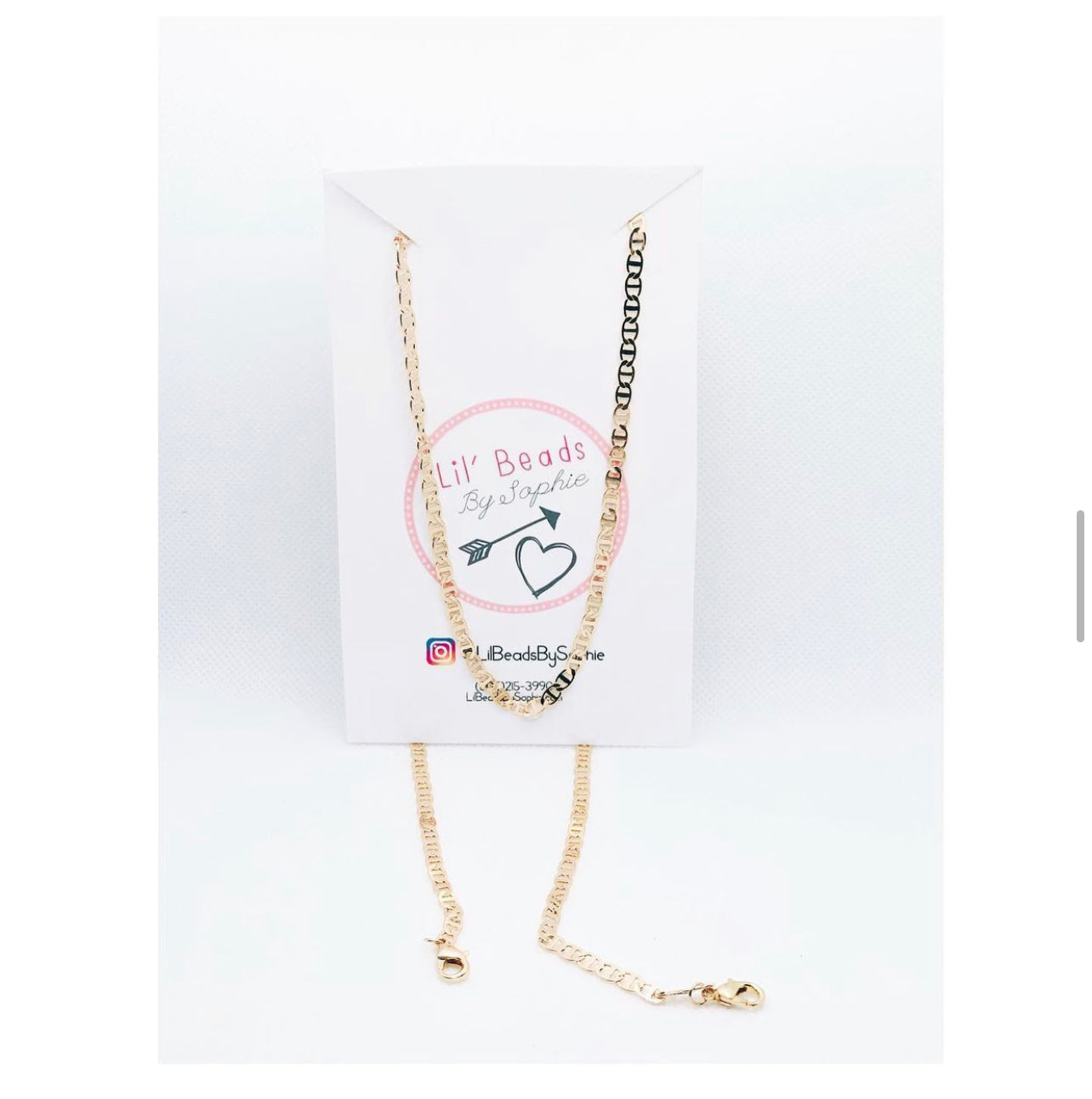 Gold Link Mask Chain