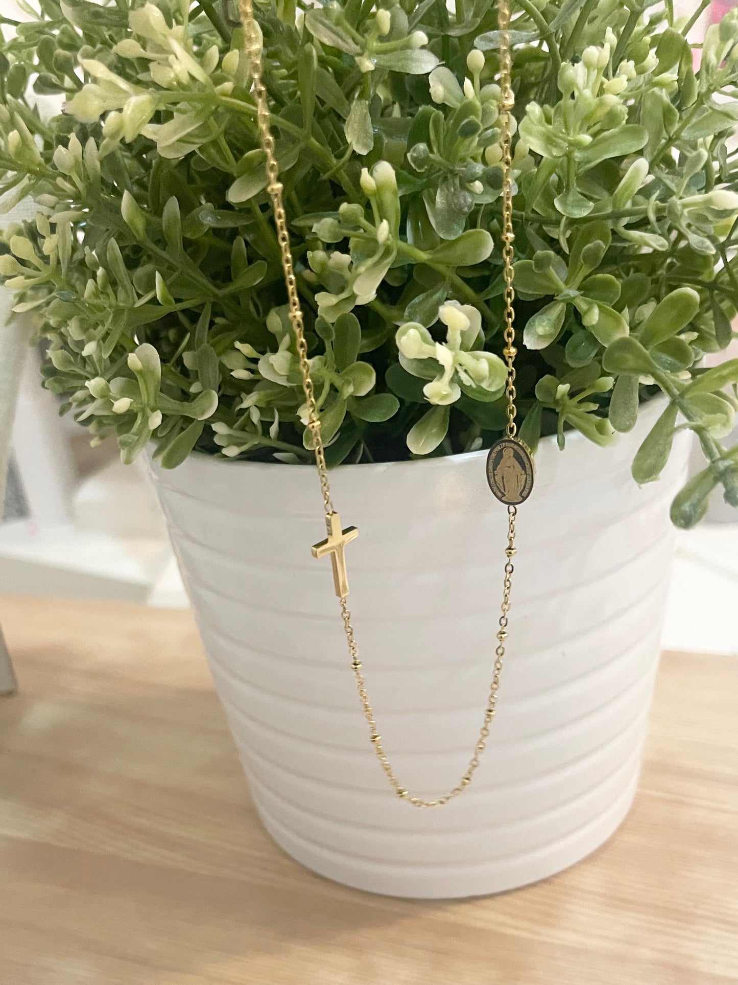 Faithful Cross Medallion Necklace