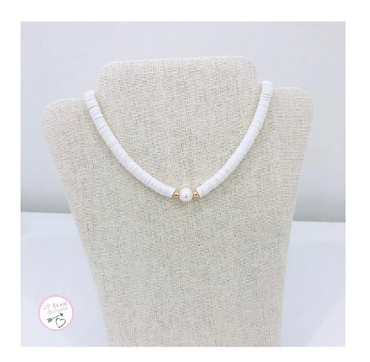Cute White Pearl Necklace