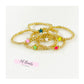 Colorful Star Gold Beaded Bracelet