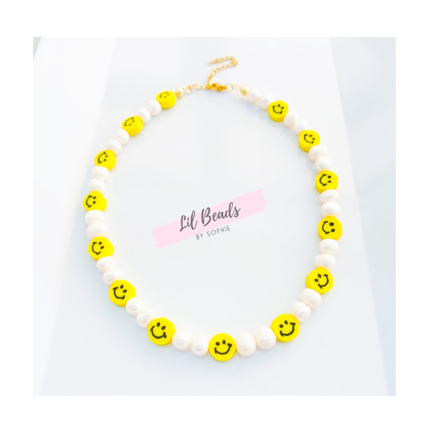 Happy Face Pearl Choker