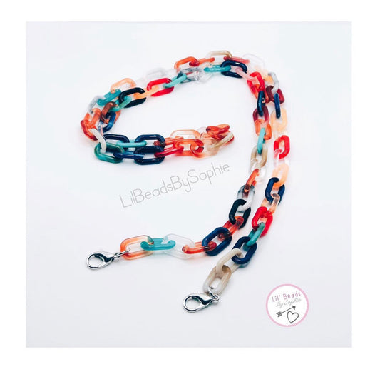 Colorful Acrylic Link Mask Chain