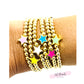 Colorful Star Gold Beaded Bracelet