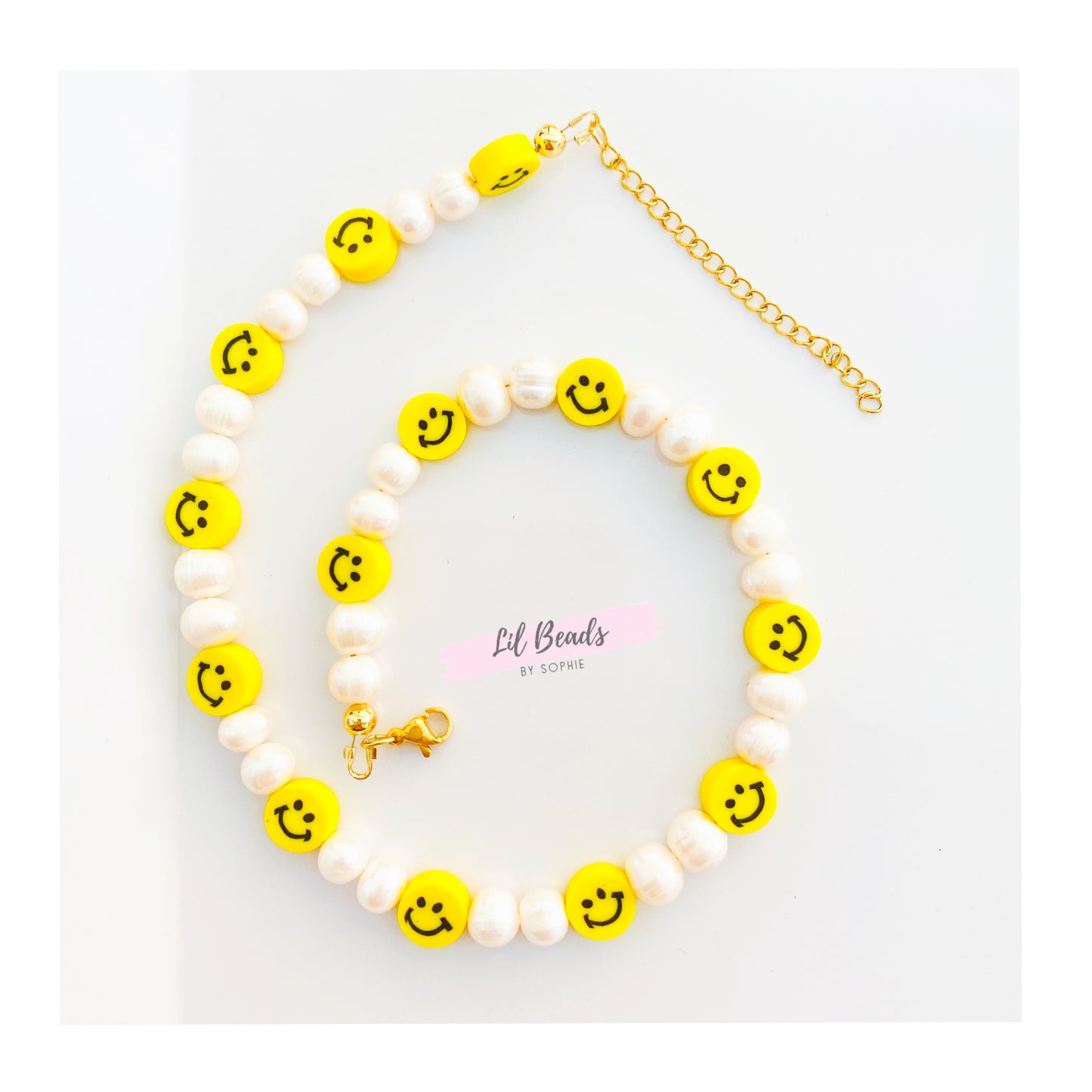 Happy Face Pearl Choker