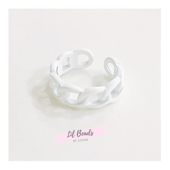 White Link Ring